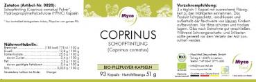 COPRINUS Bio-Vitalpilzpulver-Kapseln