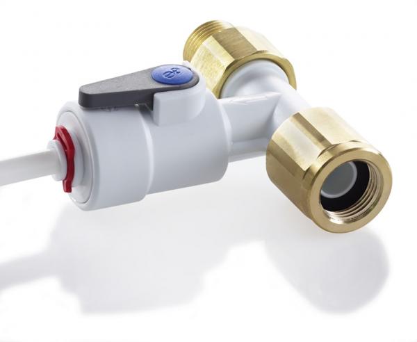 Absperr Eckventil mit Rückschlag-Ventil