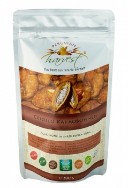 Peruvian Harvest Kakaobohnen 200g BIO